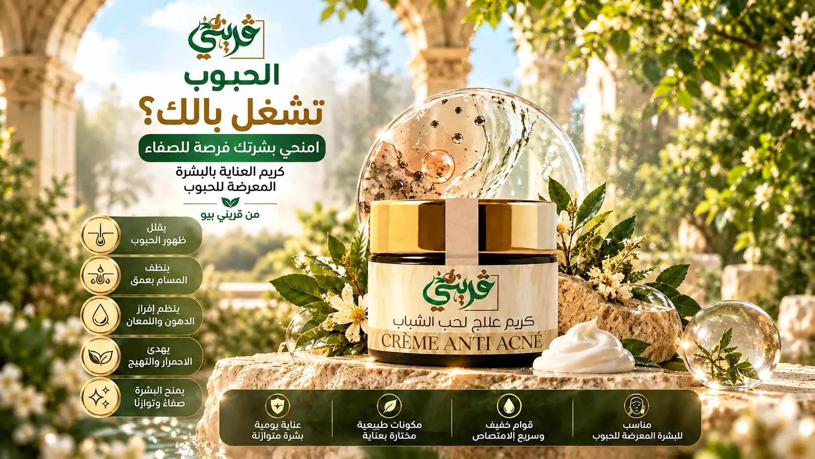 كريمة حب الشباب من قريني بيو